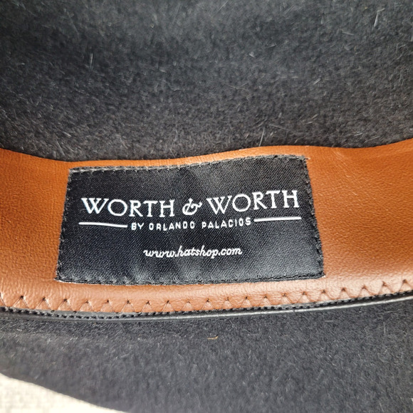 Worth & Worth by Orlando Palacios Round Crown Wool Felt Hat Size 6 3/4 Women\'s
